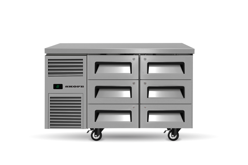 UNDER BENCH PREP FRIDGE (DRAWERS) RF7.UBR.2.D6