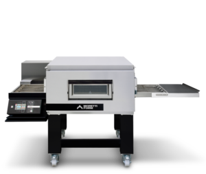 SINGLE DECK ELECTRIC CONVEYOR OVEN WITH LEGS AND CASTORS T75E/1