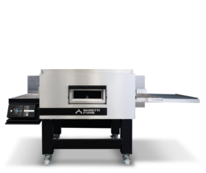 SINGLE DECK ELECTRIC CONVEYOR OVEN WITH LEGS AND CASTORS TT96E