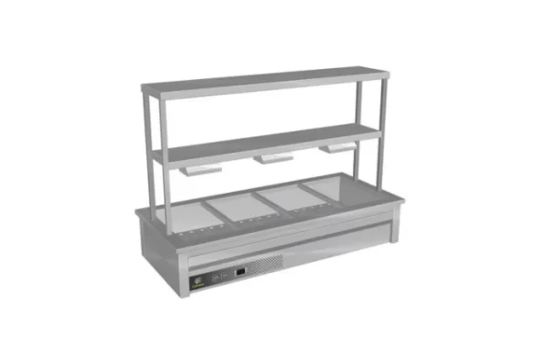 DROP-IN BAIN MARIE WITH 2 TIER GANTRY CH.BM.D.GDB.5